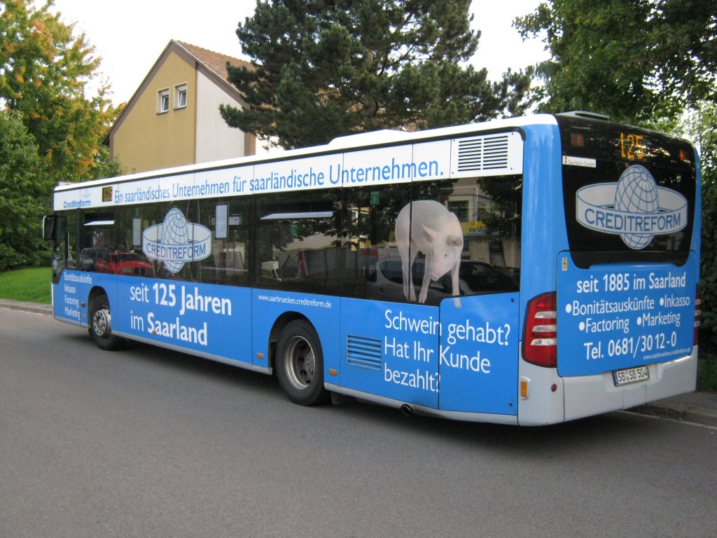 Citaro Bus von Saarbahn und Bus  auf dem Saarbrcker Rodenhof. Das Foto habe ich am 13.09.2010 gemacht.