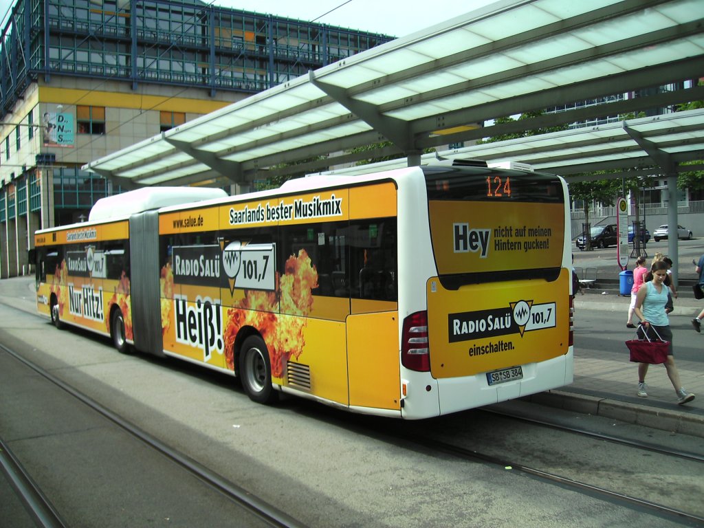 Citaro Bus.Die Aufnahme des Foto war am 12.07.2010 in Saarbrcken am Hauptbahnhof.