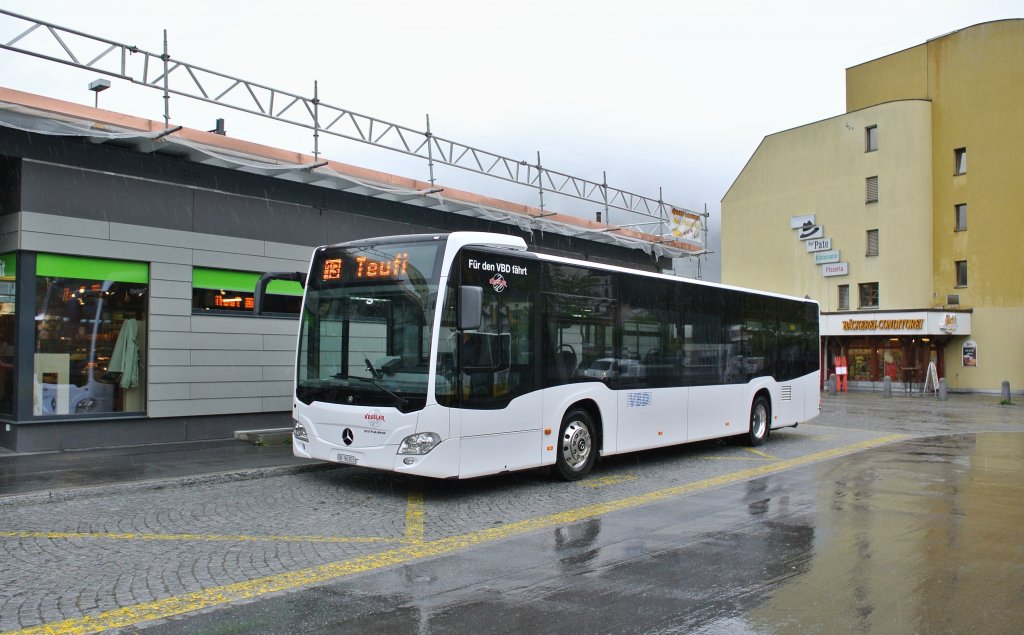 Citaro III von Kessler Nr. 88 fhrt im Auftrag von VBD auf der Linie 13, Davos Dorf, Bahnhof, 10.06.2013.