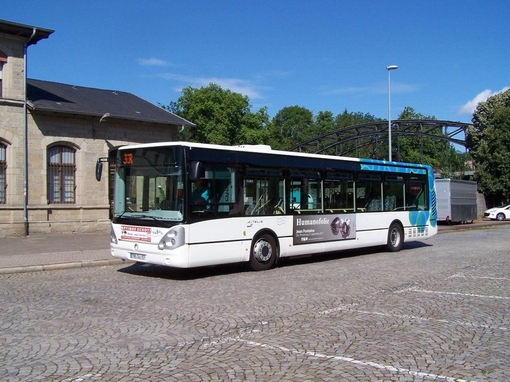 Citelis 12 auf der Linie 3 vor dem Bahnhof am 09/07/11.