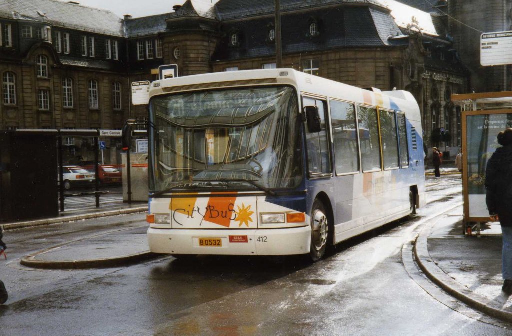 DAB Servicebus, aufgenommen im Oktober 1997 in Luxemburg am Hauptbahnhof.