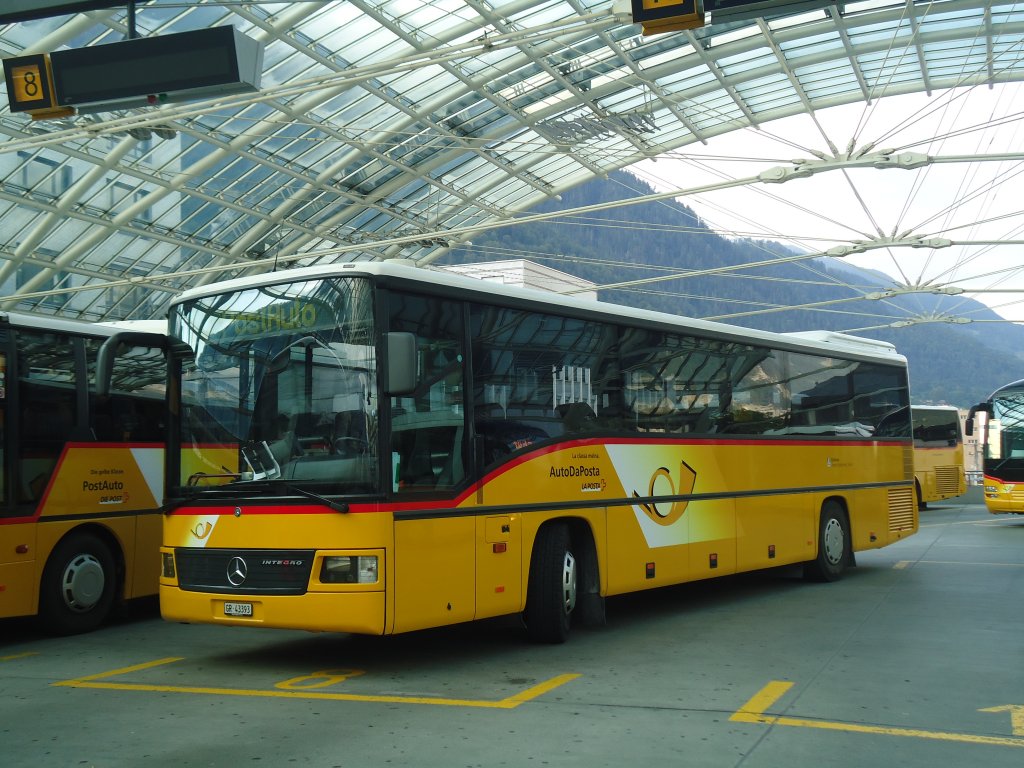 Demarmels, Salouf - GR 43'393 - Mercedes Integro am 15. September 2012 in Chur, Postautostation