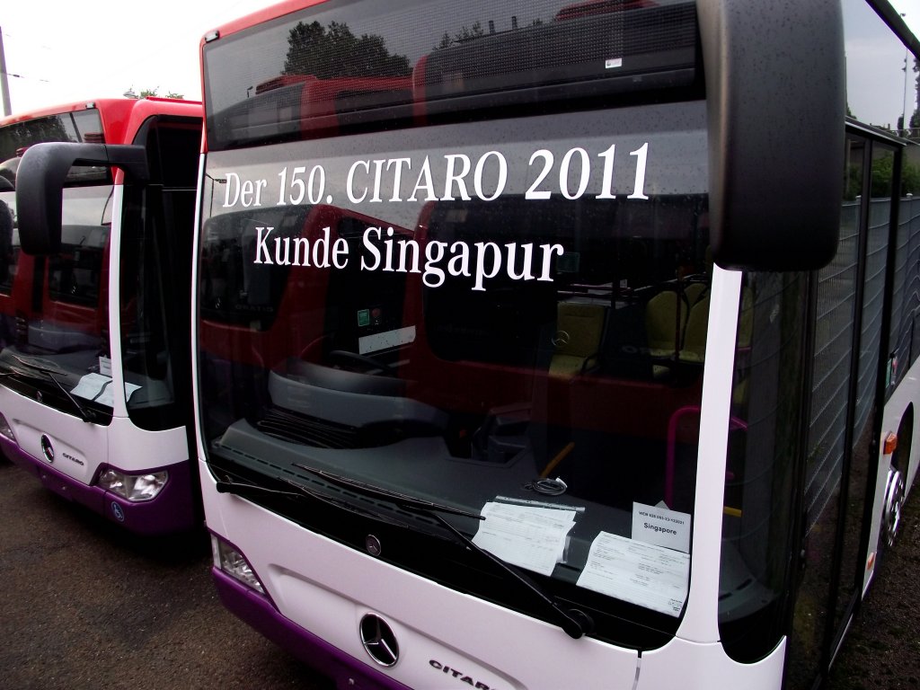 Der 150ste Citaro fr Singapoure am 20.07.11 in Mannheim 