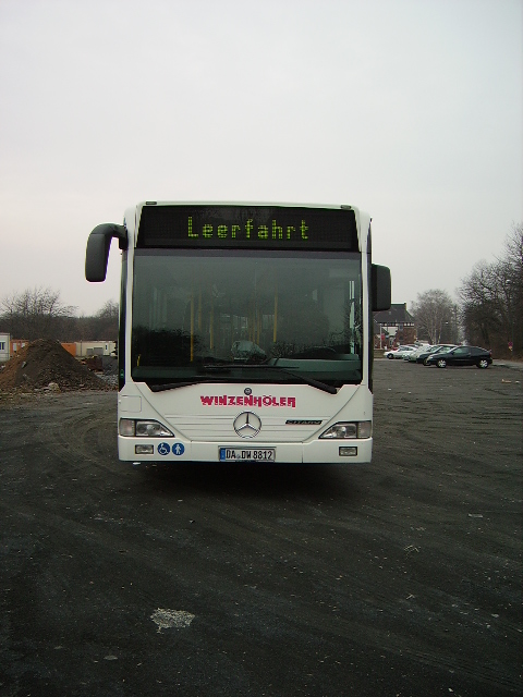 Der Citaro G in Gro Umstadt von vorne am 25.02.11