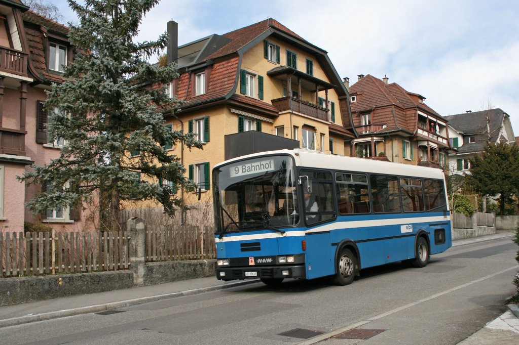 Der NAW/R&J BH 2-23 Nr. 549 am 7. März 2008 auf dem Weg zur Station Geissmantthöhe
