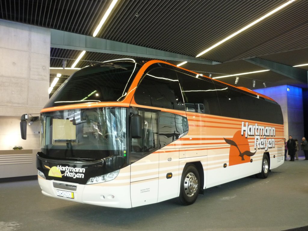 Der neue Cityliner Hartmann-Reisen bei der Abholung in Mnchen am 12.01.2011