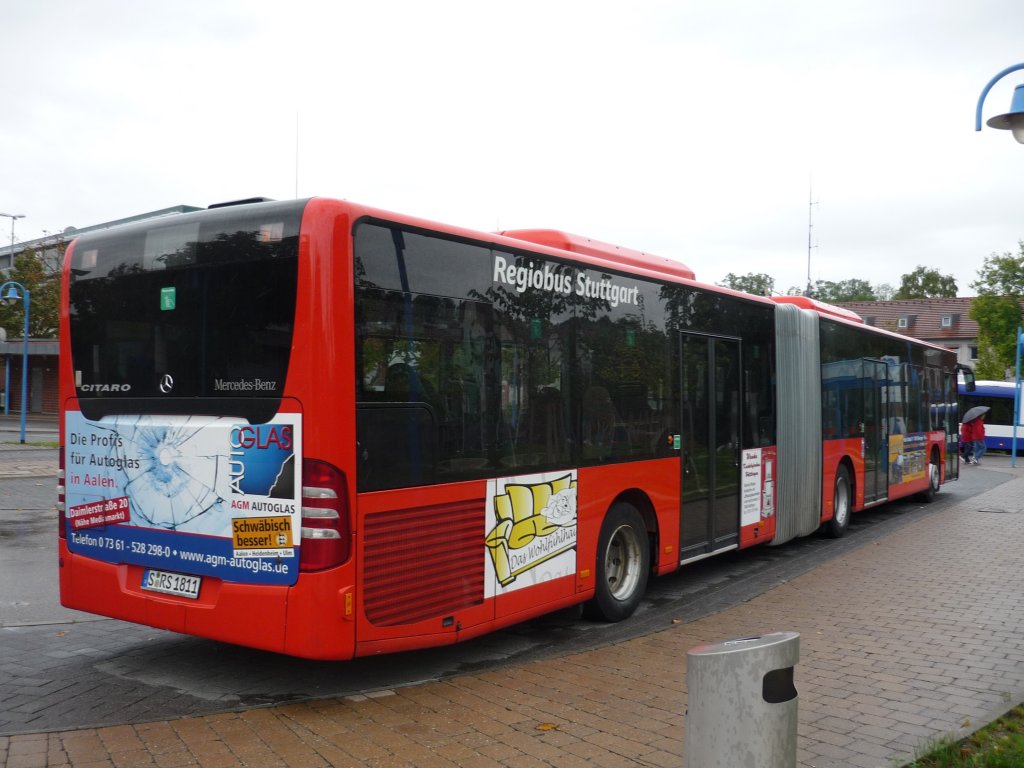 Der RBS-Bus, S-RS 1811 in Heidenheim am ZOB.