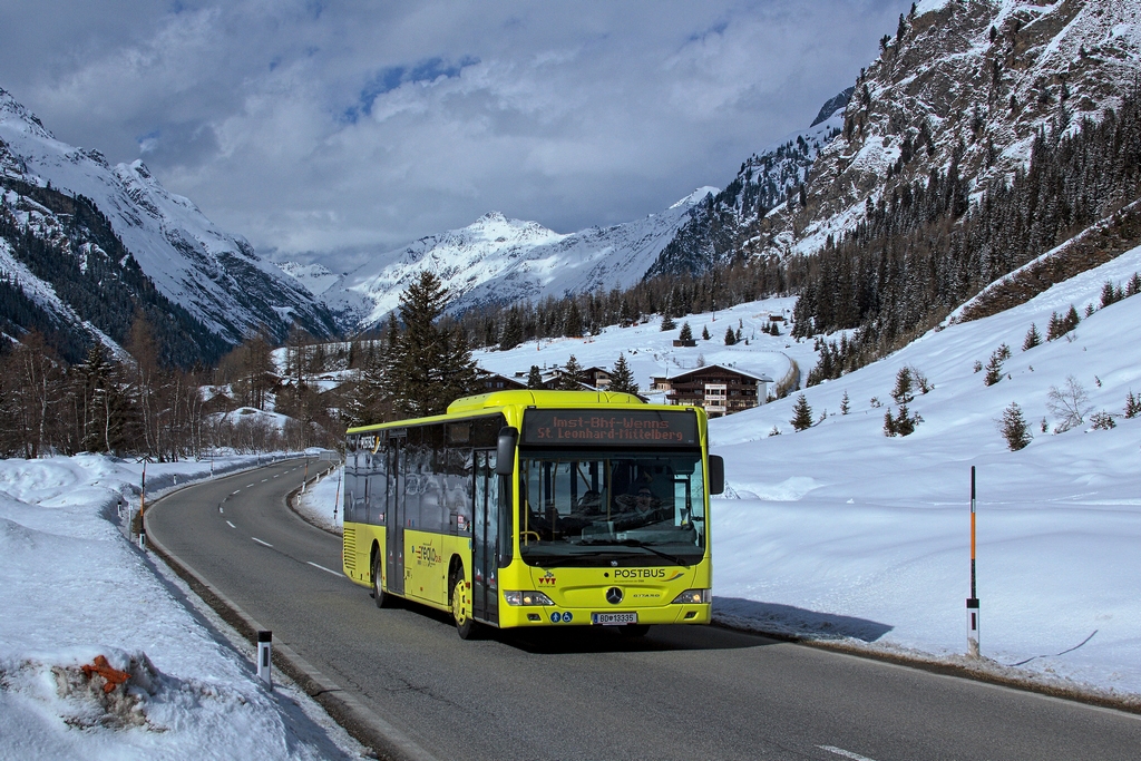 Der stndlich fahrende Bus von Imst nach Mandarfen hat am 19.3. erstere Ortschaft hinter sich gelassen und wird in Krze die letzte Haltestelle ansteuern