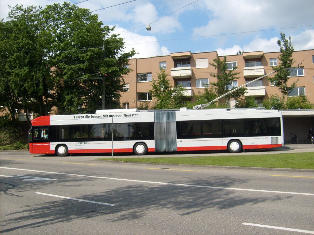 Die  Hess -Fahrzeuge sind etwas lnger als ihre Vorgnger bei Stadtbus Winterthur.