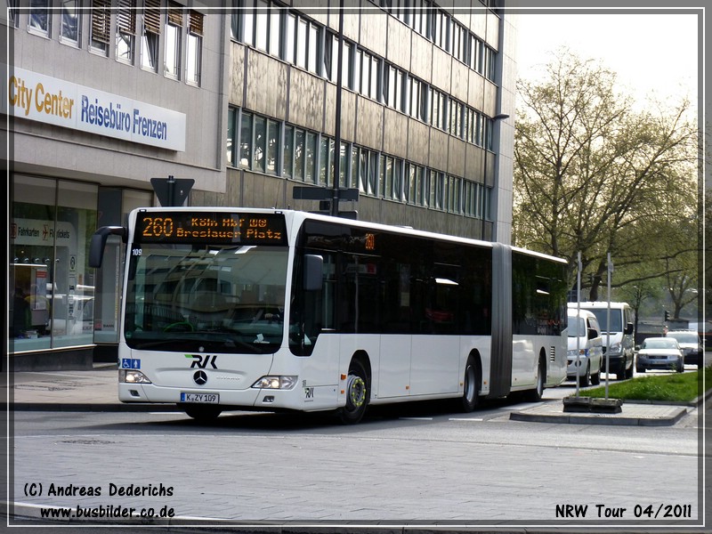 Dieser RVK Bus wurde in nhe des Breslauer Platz in Kln am 11.04.2011 Fotografiert