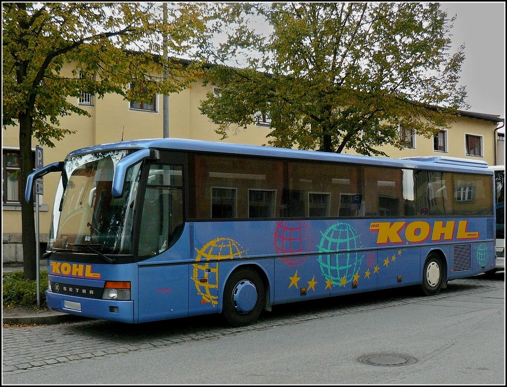 Dieser Setra Bus stand am 16.09.2010 in der Nhe des Bahnhofs von Passau abgestellt.