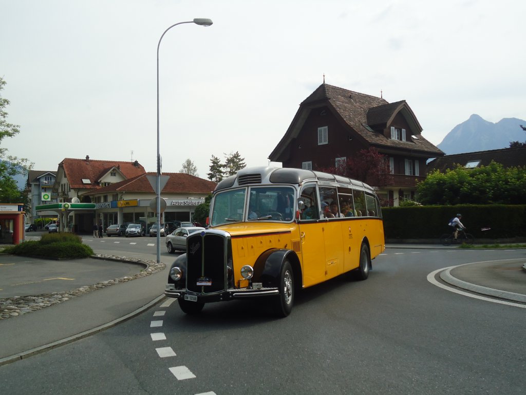 Dillier, Sarnen - OW 10'168 - Saurer/Gangloff am 27. Mai 2012 in Sarnen, Oldtimer in Obwalden