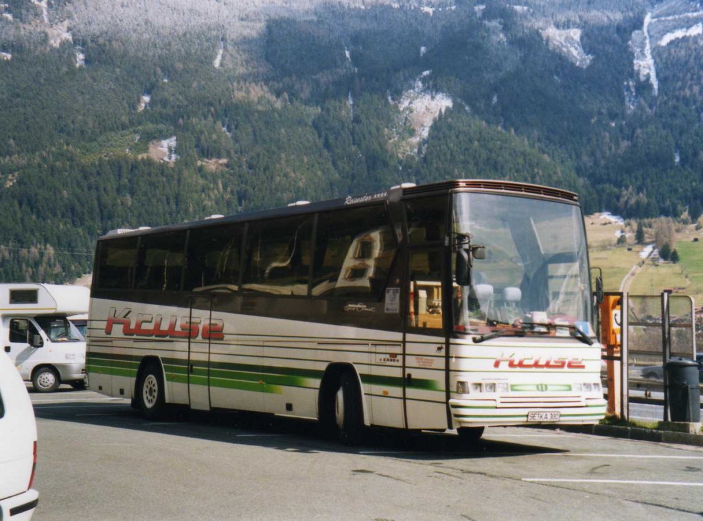 Drgmller E330 Eurocomet, aufgenommen im April 1997 auf dem rastplatz Irschenberg.