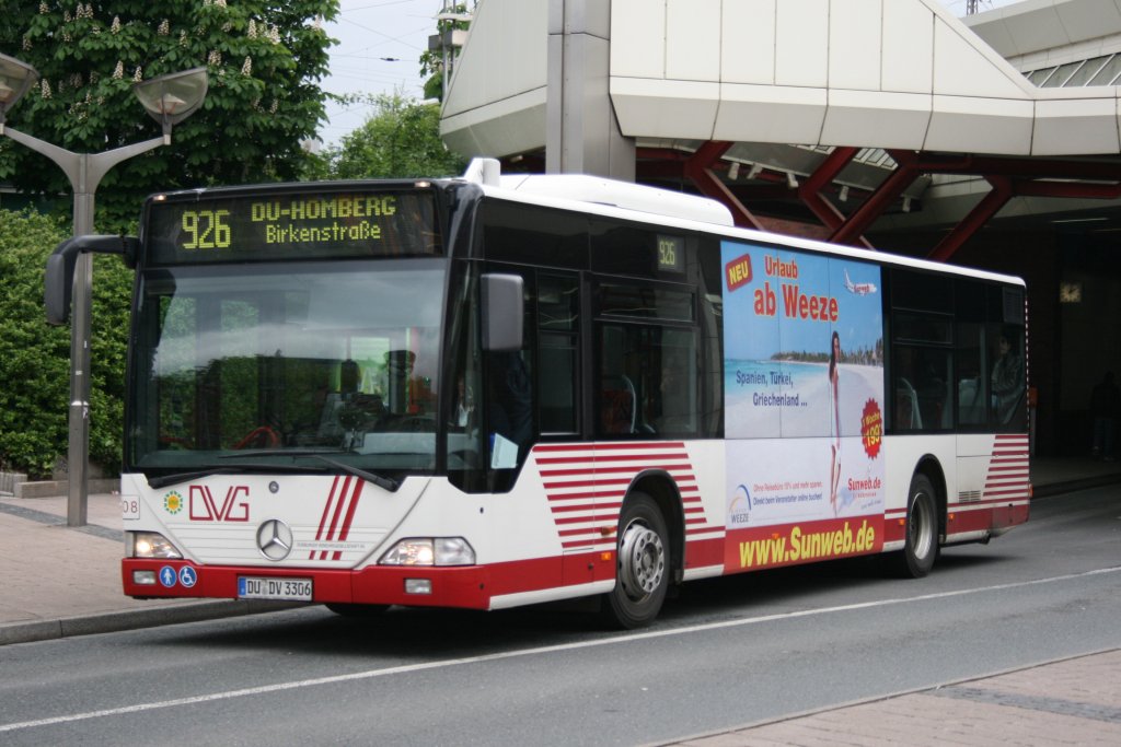 DVG 308 (DU DV 3306) macht Werbung fr Sunweb.
aufgenommen am HBF Duisburg.
13.5.2010 