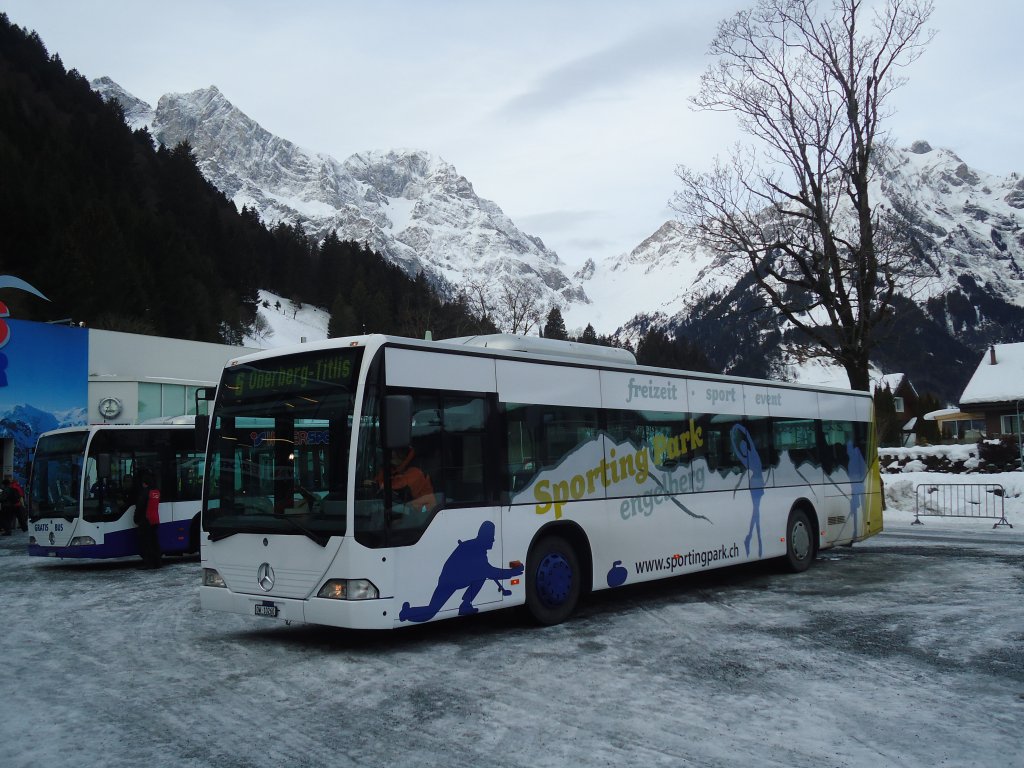 EAB Engelberg - Nr. 3/OW 10'260 - Mercedes Citaro (ex TPL Lugano Nr. 10) am 2. Januar 2012 in Engelberg, Titlisbahnen