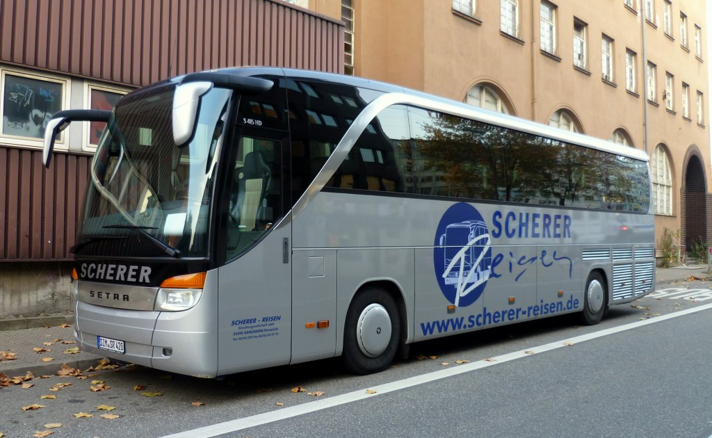 Ein Bus der Scherer.Aufgenommen am 11-11-2011 in Saarbrcken.