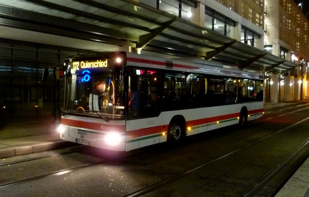Ein Bus der SPB.Aufgenommen am 15-11-2011 in Saarbrcken.