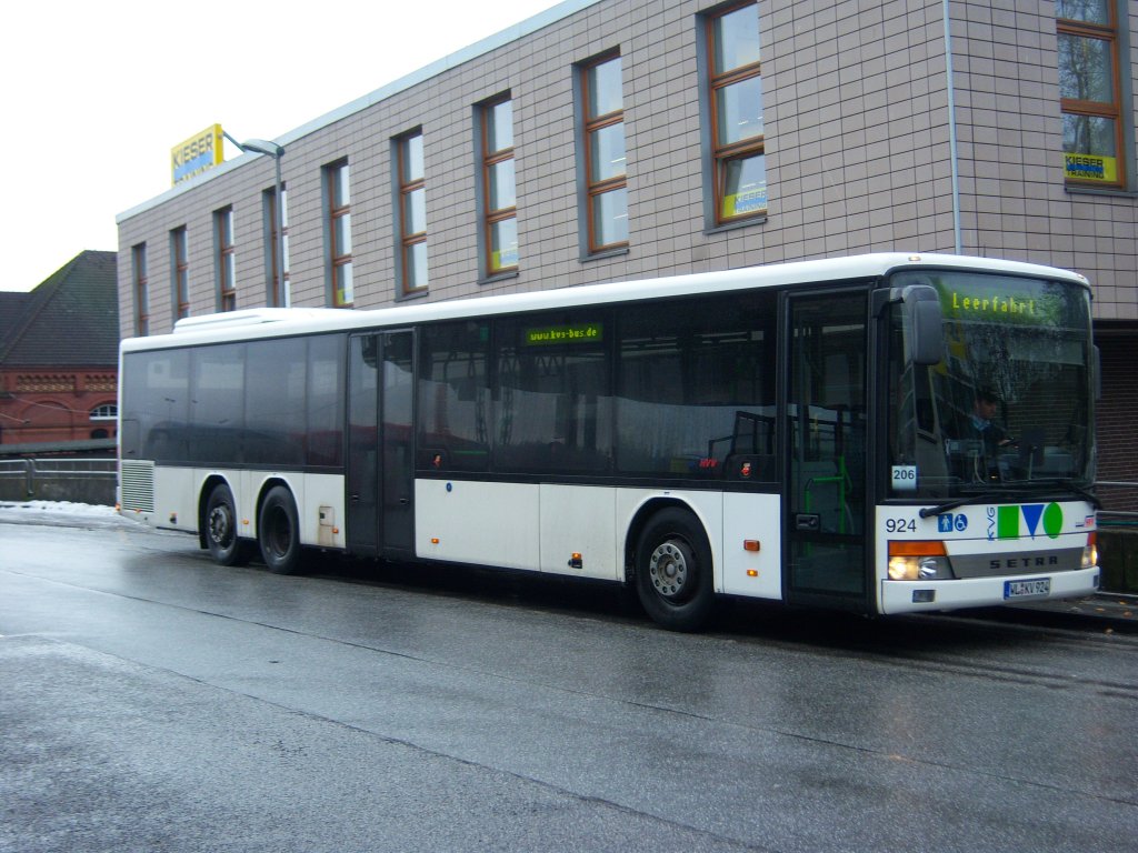 Ein KVG Bus der Marke Setra S319 NF Anfang 2010 in Bf.Harburg. 