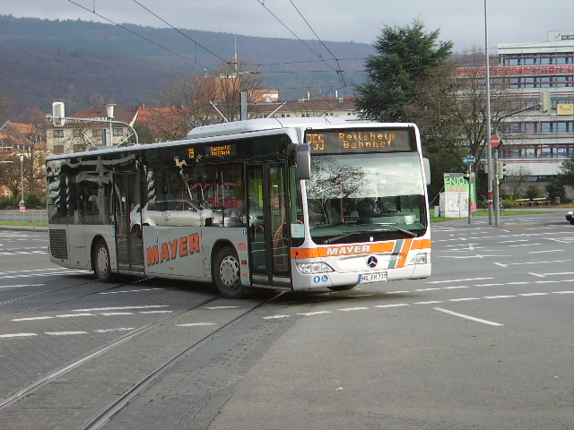Ein Mayer Bus am Heidelberger Hbf am 19.11.10