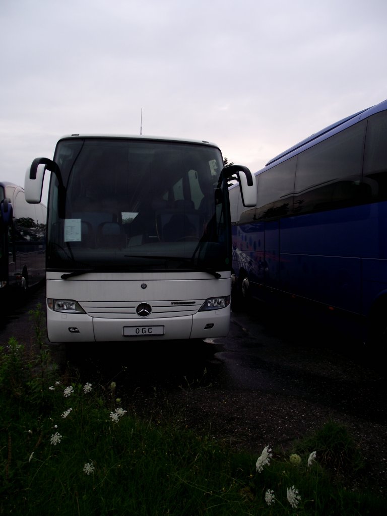 Ein Mercedes Benz Citaro Travego in Mannheim beim OGC durch den Zaun geknipst am 20.07.11