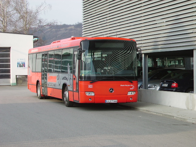 Ein Mercedes Benz Conecto von DB Rhein Neckar Bus am 03.03.11 in Depot in Mosbach Neckarelz