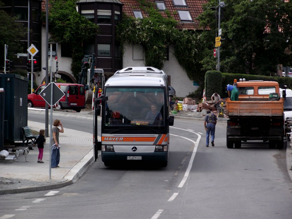 Ein Mercedes Benz O 404 in Neckargemnd am 26.07.11