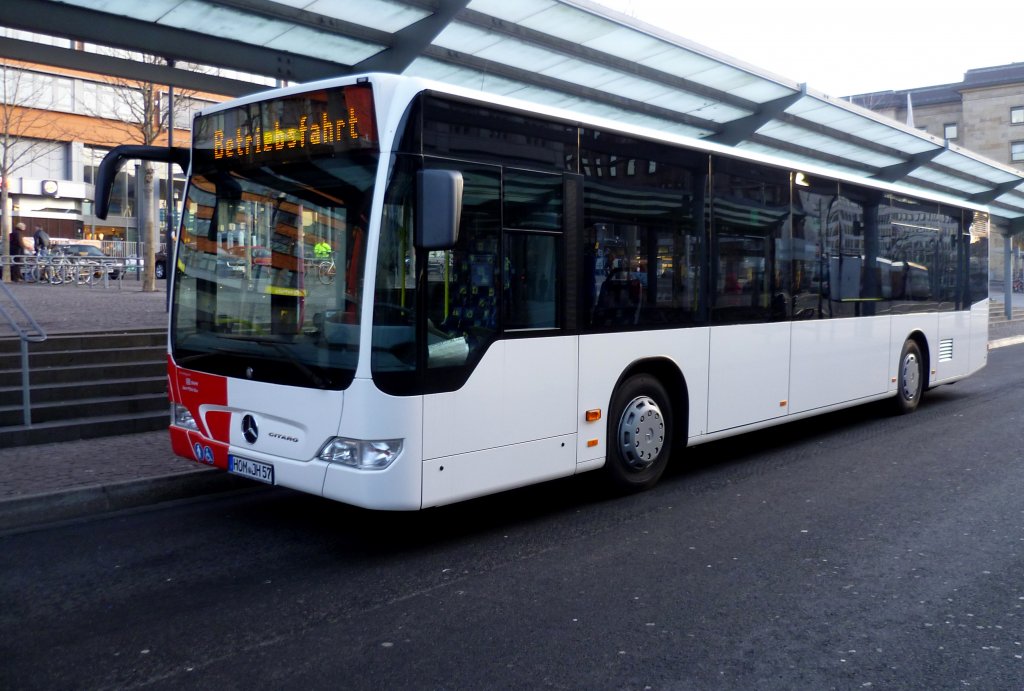 Ein neuer Bus der Firma Hther u. Junkes. Auf genommen in Saarbrcken.