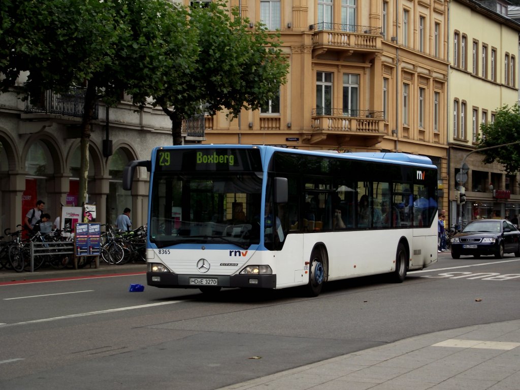 Ein RNV Citaro auf der Linie 29 in Heidelberg am 15.07.11