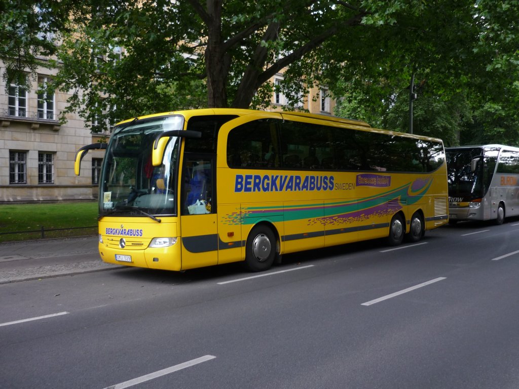 Ein schwedischer-Travego, der Fa.Bergvarerbuss,in Berlin, am 09.07.2011