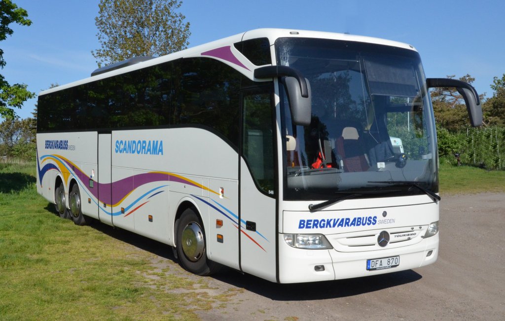 Ein Tourismo Bluetech 5 Merzedes Reisebus in Smygehamn am 23.05.2012.