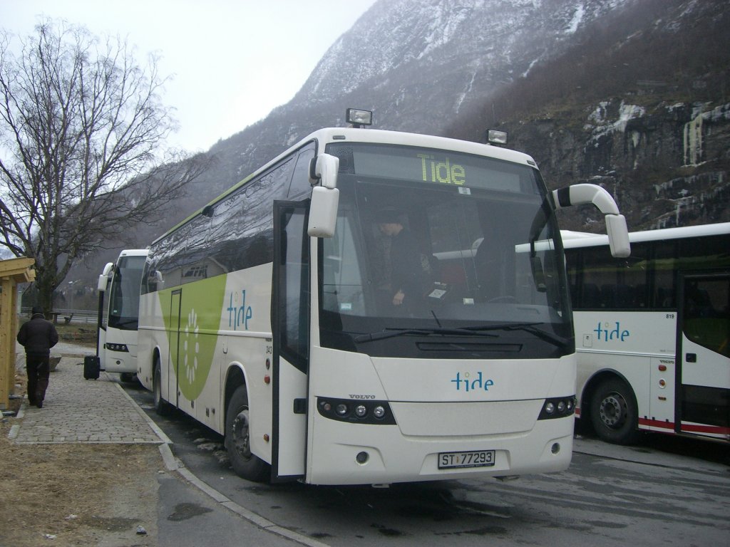 Ein VOLVO - Bus in Norwegen am 24.02.2007