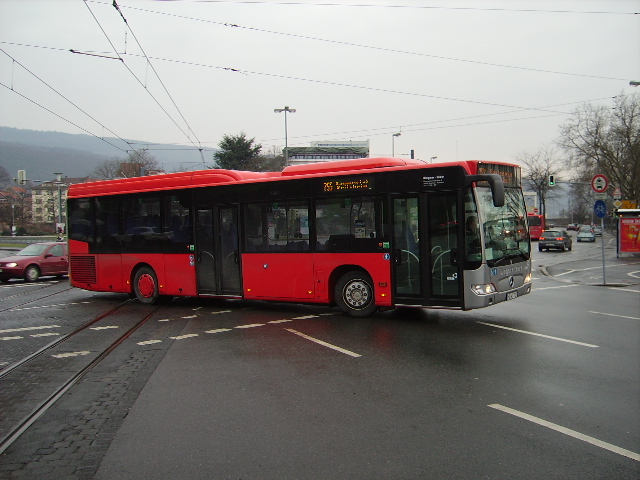 Ein Wagner Tours Citaro in Heidelberg Hbf am 11.02.11