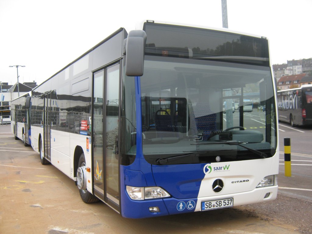 Einer der neuen Citaro Busse. Das Foto habe ich am 07.10.2010 in Saarbrcken gemacht.