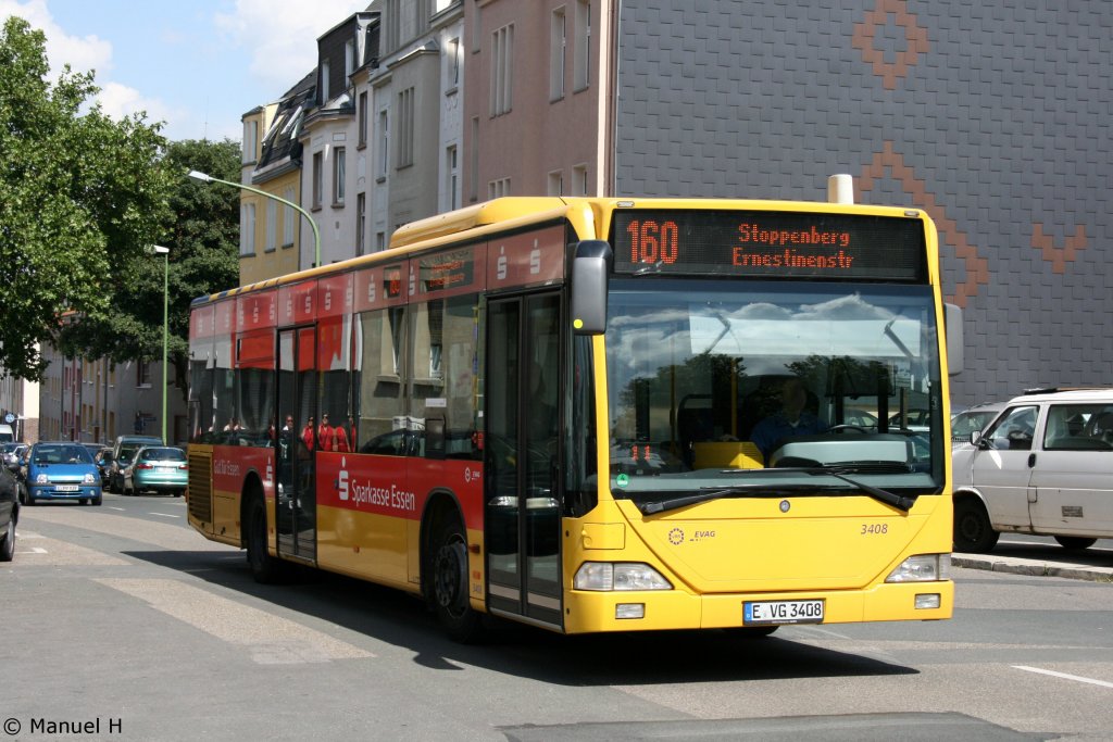EVAG 3408 (E VG 3408) macht Werbung fr dir Sparkasse.
Breslauerstr, 18.7.2010.