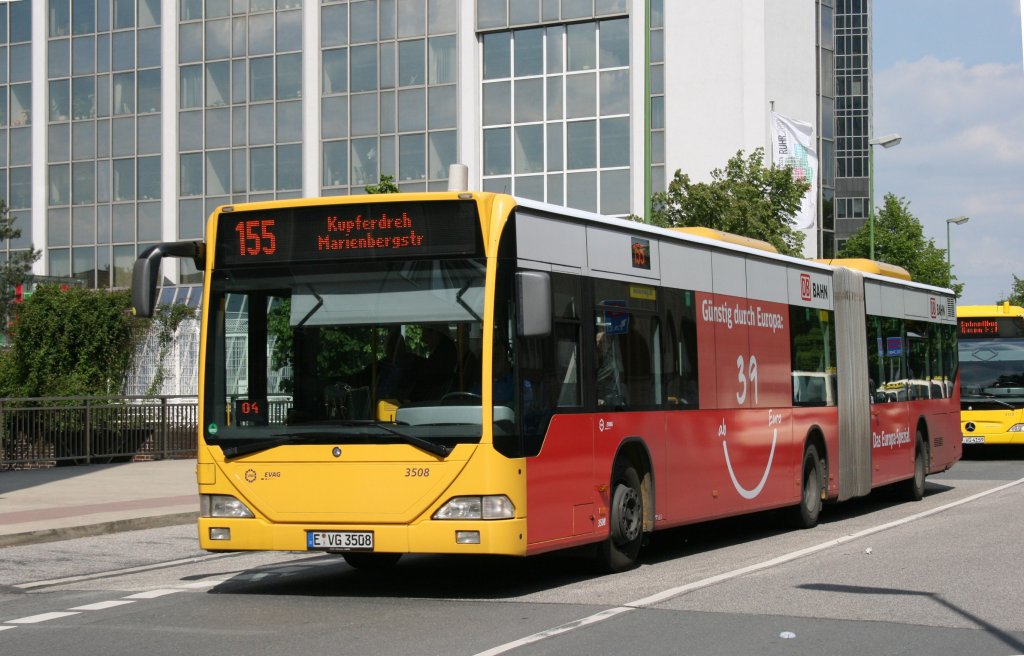 EVAG 3508 (E VG 3508) macht Werbung fr das DB Europa Spezial.
Aufgenommen am HBF Essen.
16.5.2010