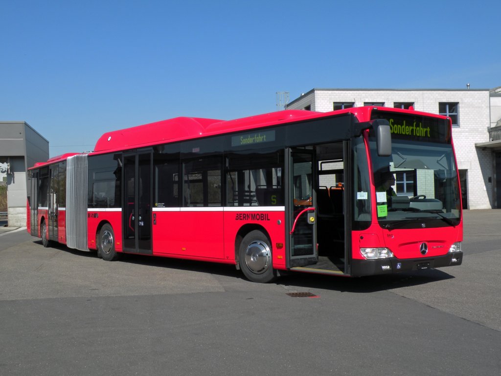 Fabrikneuer Mercedes Citaro von Bernmobil mit der Betriebsnummer 857 auf dem Hof der Garage Rankstrasse. Die Aufnahme stammt vom 19.03.2010.