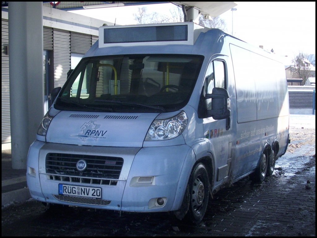 Fiat Ducato der RPNV in Bergen am 13.02.2012 

