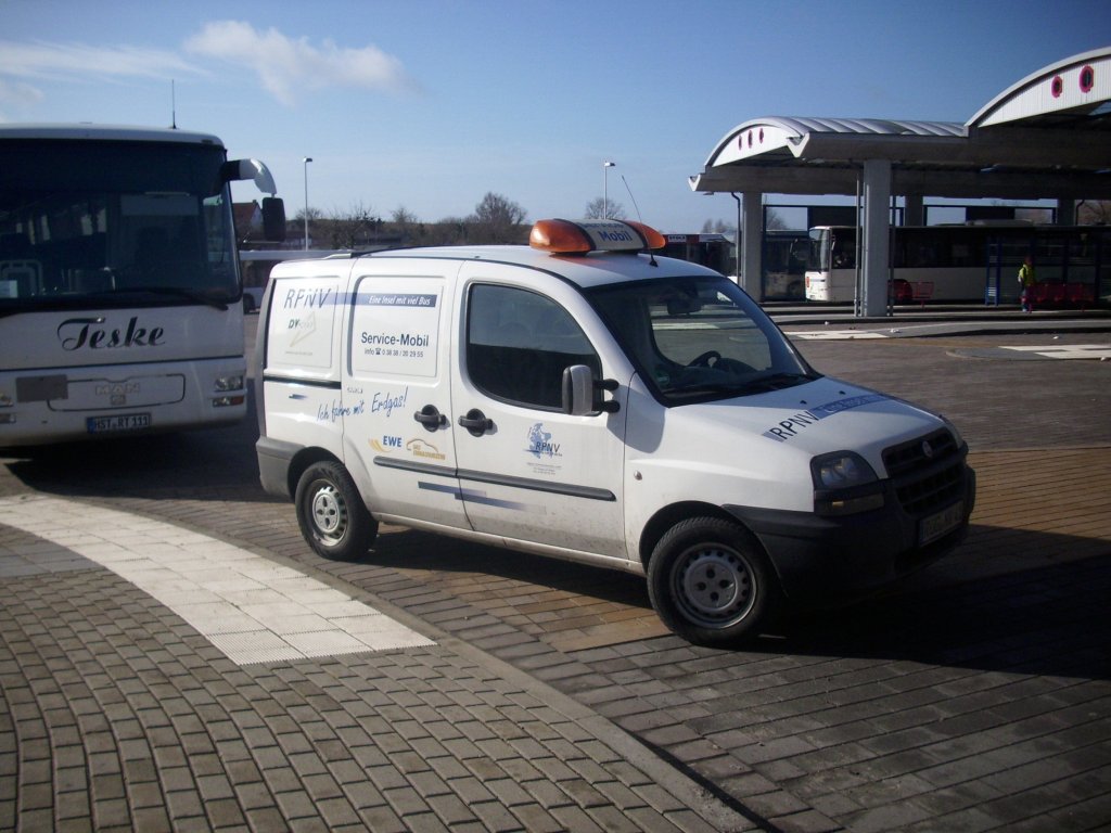 Fiat Service-Mobil der RPNV in Bergen am 23.02.2012

