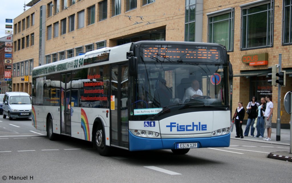 Fischle (ES N 139) fäher im Auftrag der END.
Aufgenommen am Bahnhof Esslingen, 17.8.2010.
