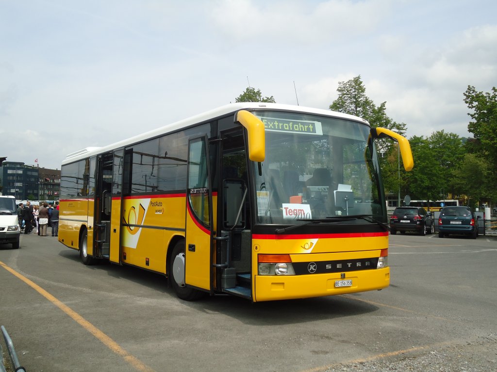 Flck, Brienz - Nr. 8/BE 156'358 - Setra am 29. April 2011 beim Bahnhof Thun