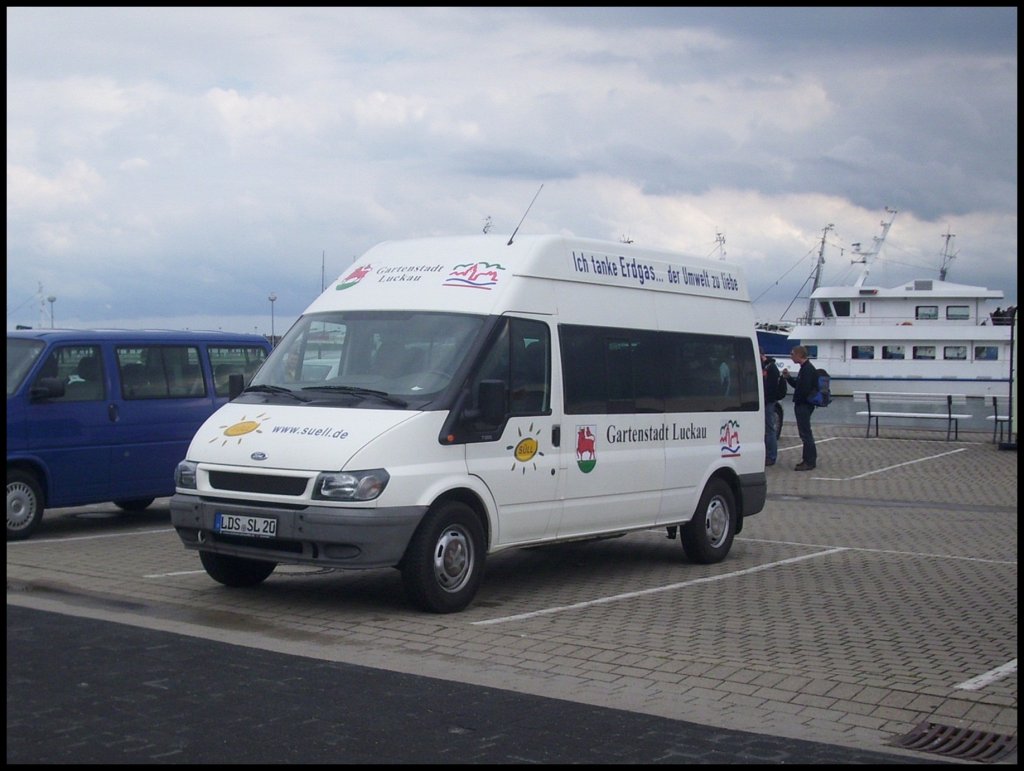 Ford Transit von Sll aus Deutschland im Stadthafen Sassnitz am 22.09.2012