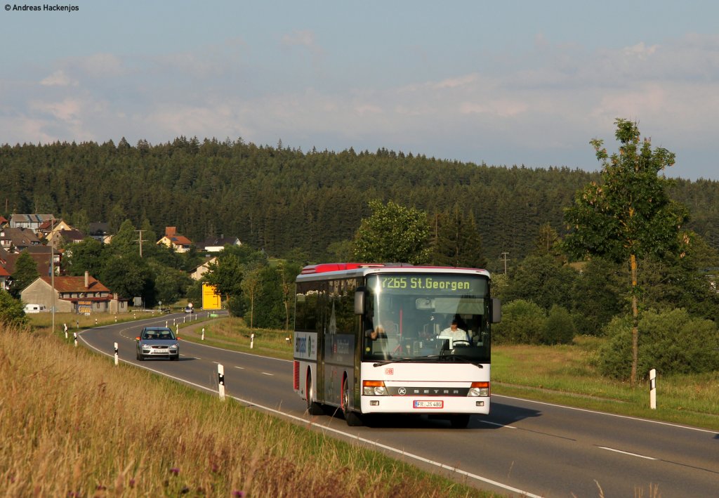 FR-JS 480von DB Sdbadenbus  EBM Papst  als 7265  nach St.Georgen bei Peterzell 4.7.11