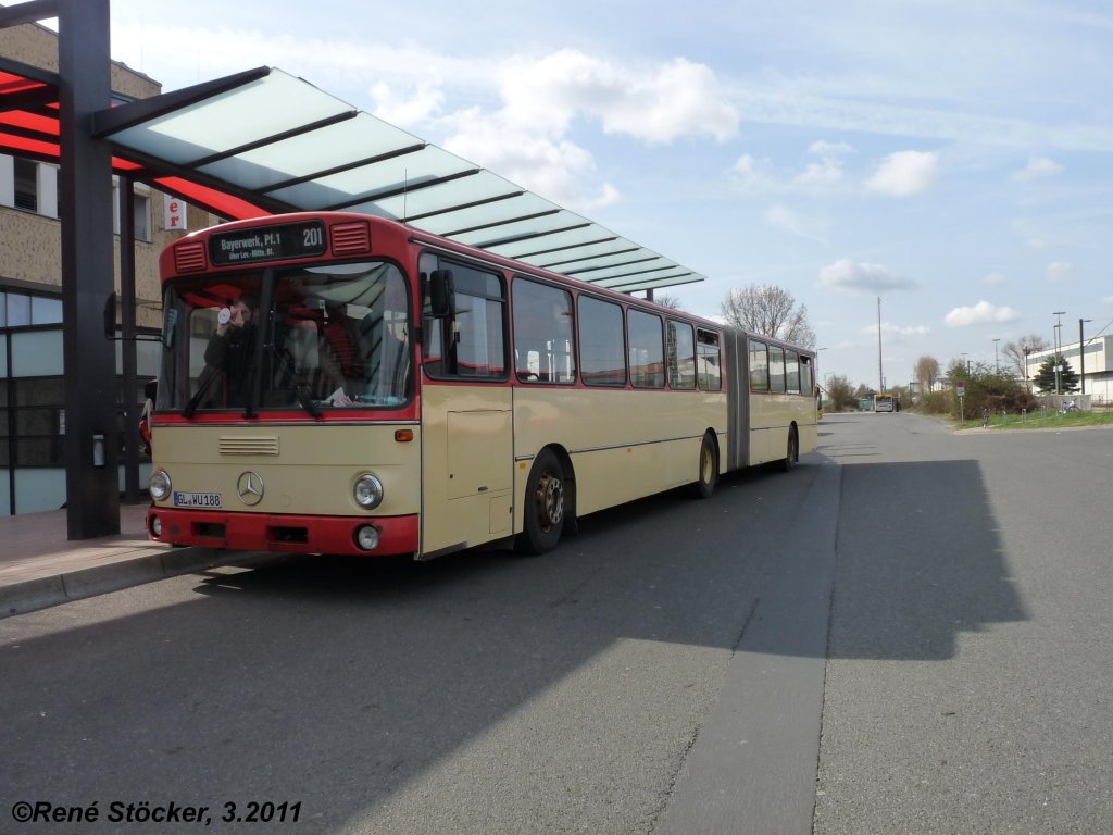 GL-WU 188 (ex. KWS Leverkusen 188) auf einer Sonderfahrt am 26.3.2011