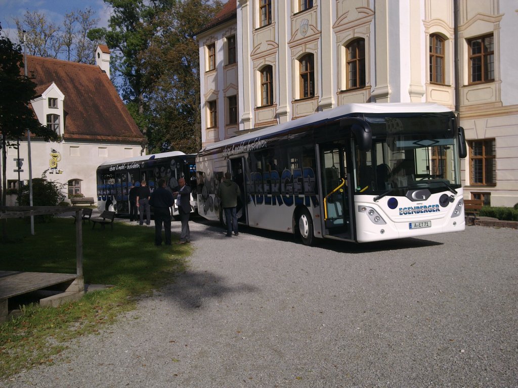 Gppel Go4City12 mit Anhnger Go4CityT bei der bergabe an den Erstkunden am 17.09.10 im Kloster Thierhaupten an Fa. Egenberger aus Thierhaupten