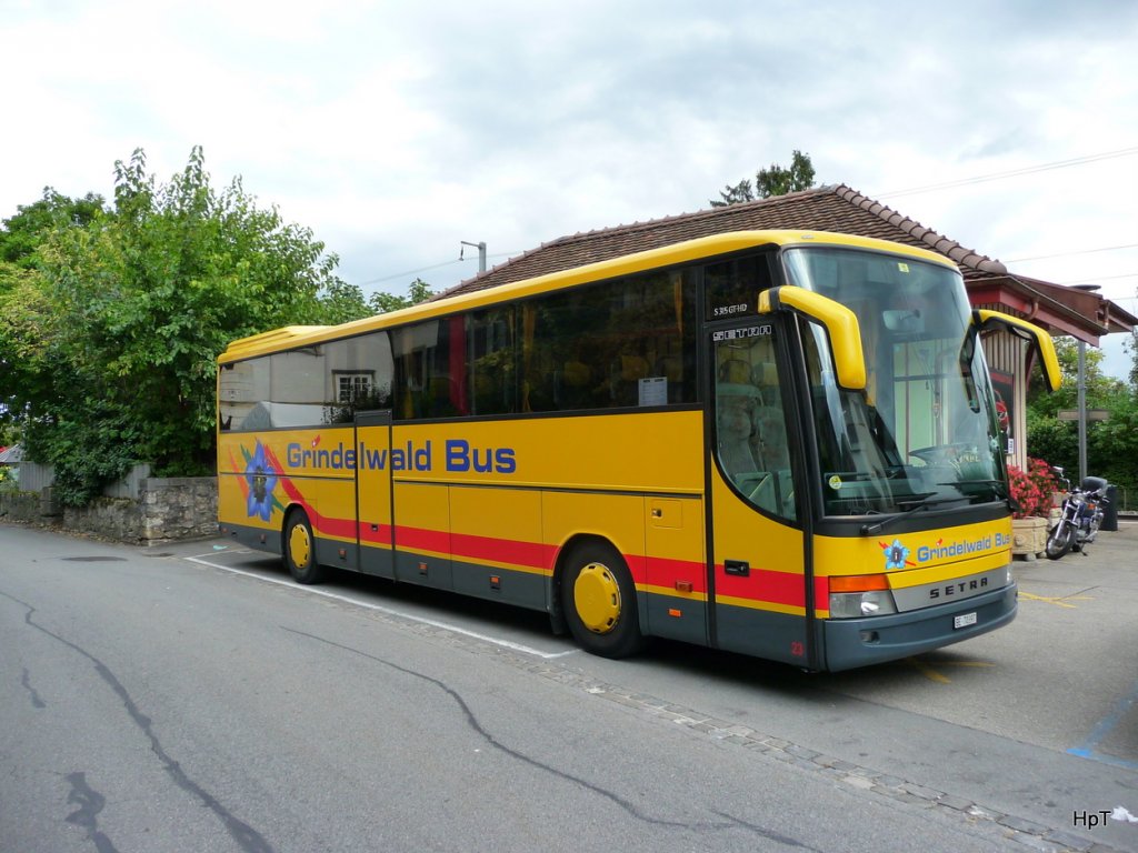 Grindelwald Bus mit Setra S 315 GT-HD zu Besuch in Ligerz am Bielersee am 25.09.2010