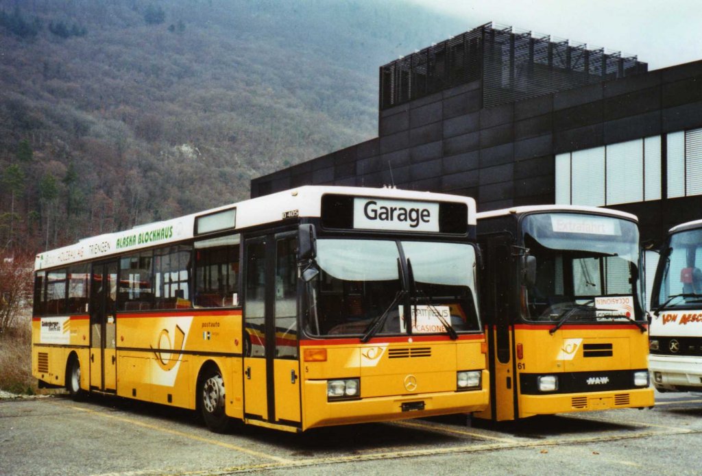 Hfliger, Sursee Nr. 5 Mercedes O 405 am 5. Dezember 2009 Biel, Rattinbus