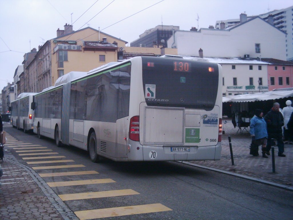 Heckansicht vom Wagen 566 in Nancy. Busbild.de