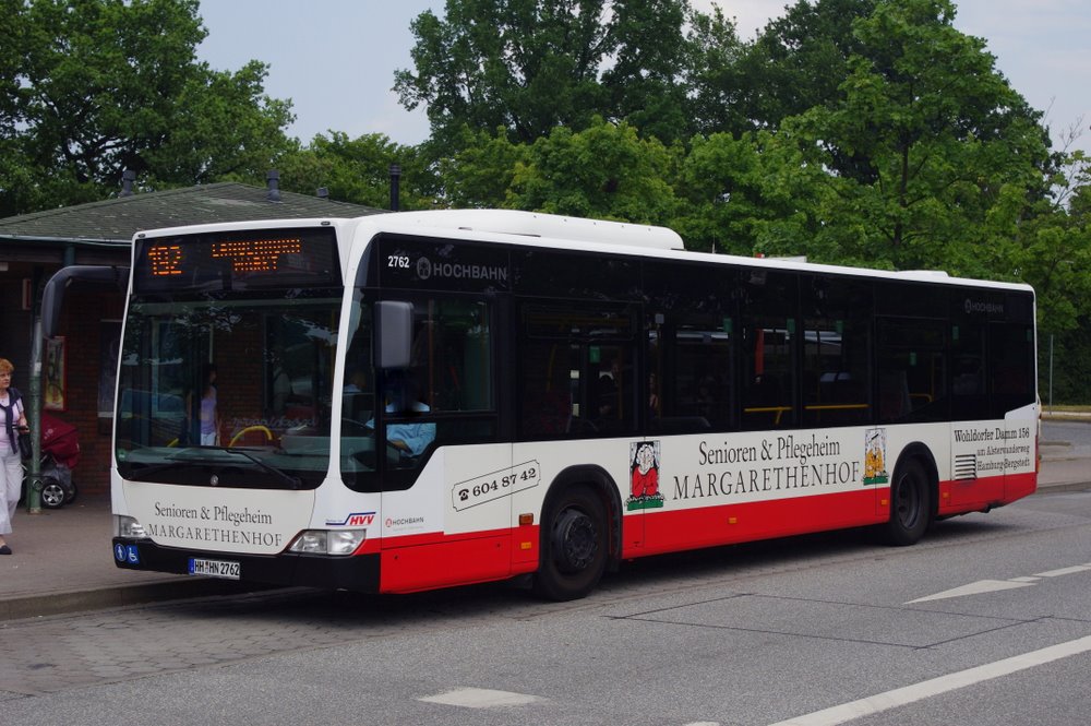 Hocbahn 2762 am 12.Juli 2010 auf der Linie 192 am Glashtter Markt