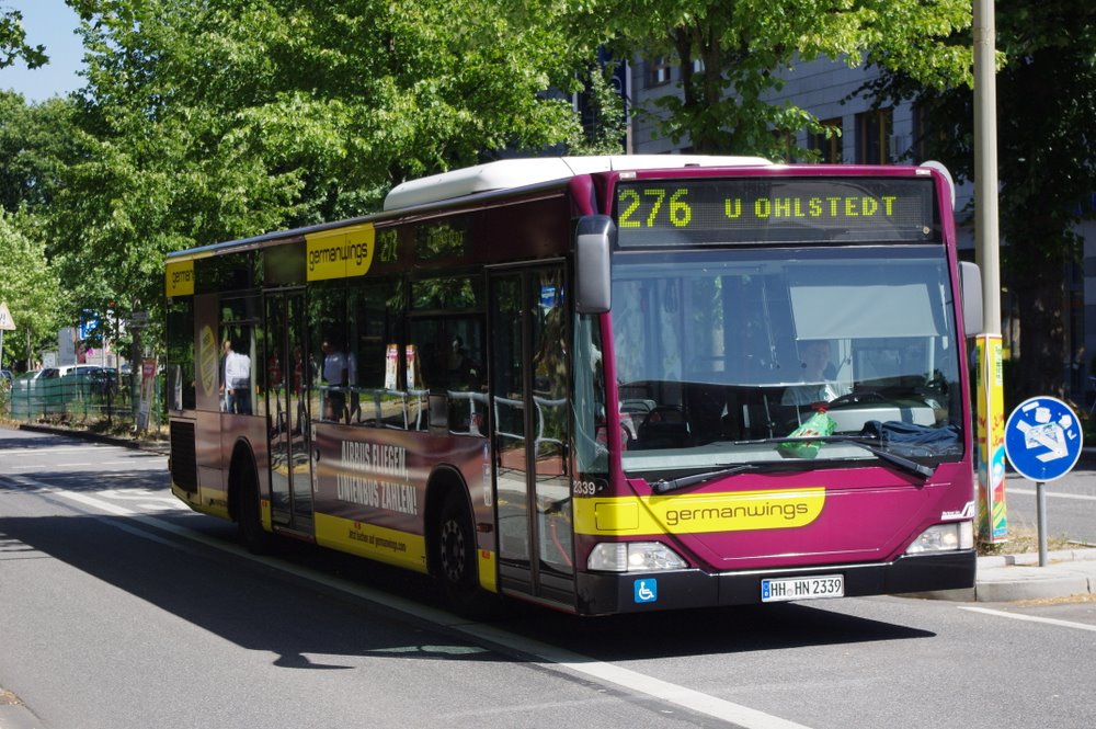 Hochbahn 2339 am 16.Juli 2010 auf der Busanlage Poppenbttel 
