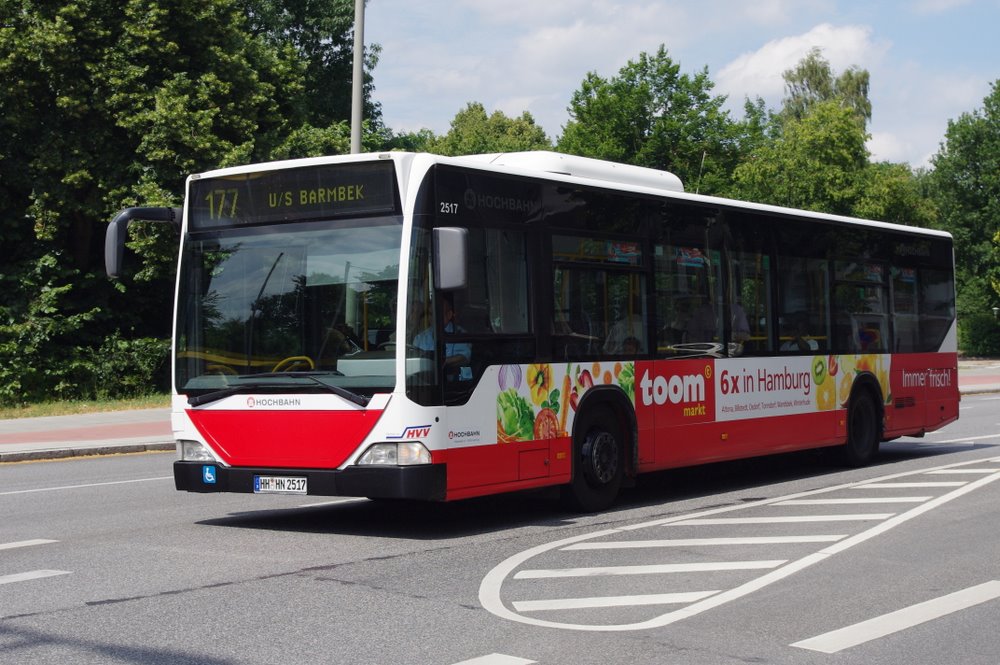 Hochbahn 2517 am 13.Juli 2010 in Barmbek